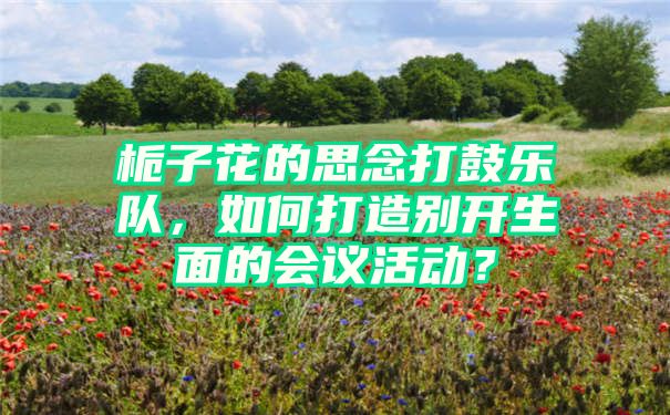 栀子花的思念打鼓乐队，如何打造别开生面的会议活动？