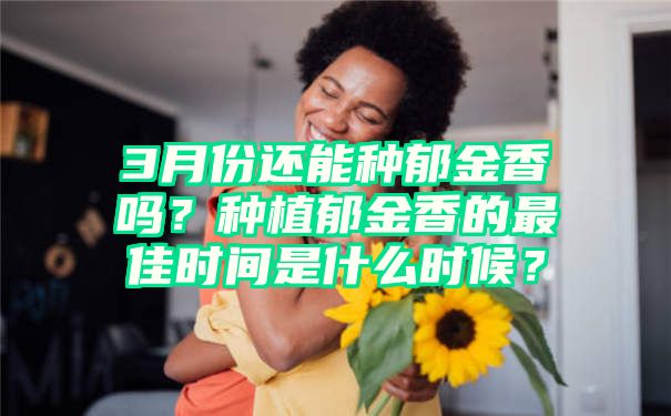 3月份还能种郁金香吗？种植郁金香的最佳时间是什么时候？